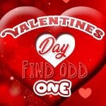 Valentines Day Find Odd One Out